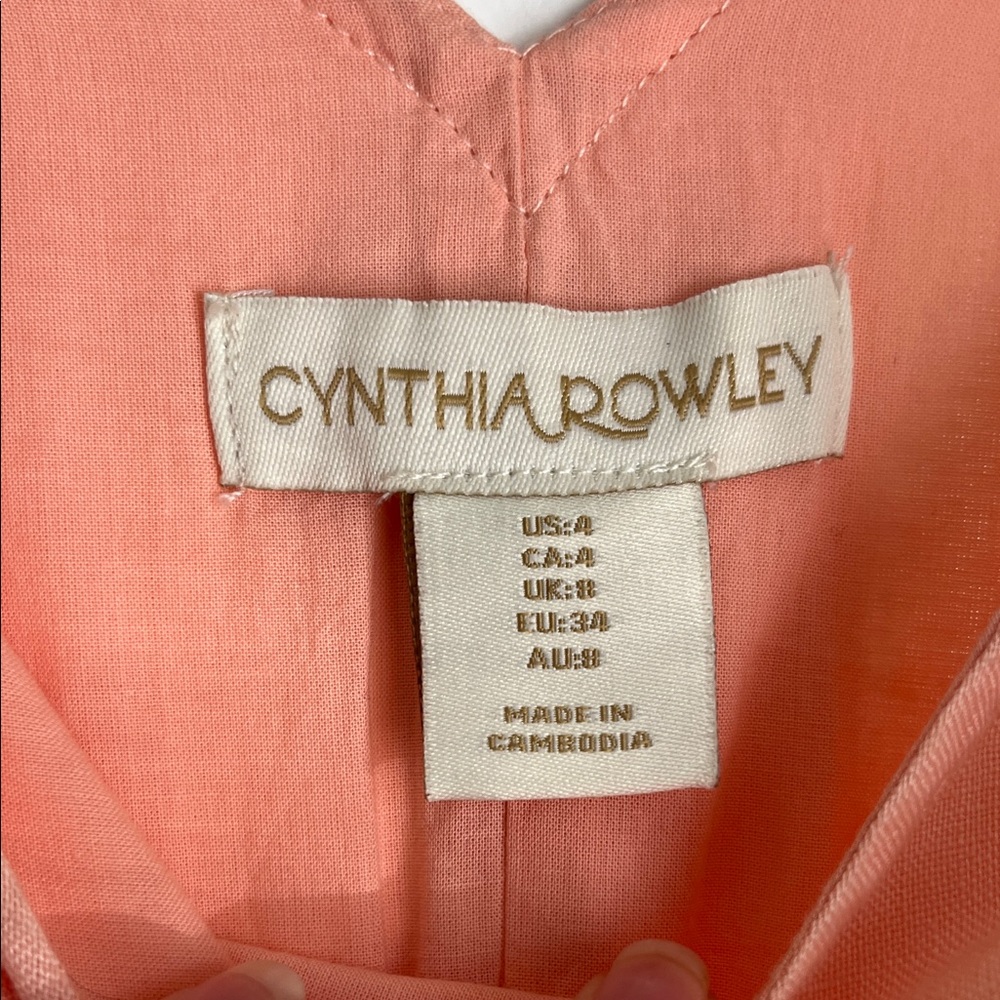 Cynthia Rowley Linen Midi Dress - Picture 3 of 7